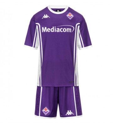 Fiorentina Moise Kean #20 Hjemmebanetrøje Børn 2025-26 Kortærmet (+ Korte bukser)